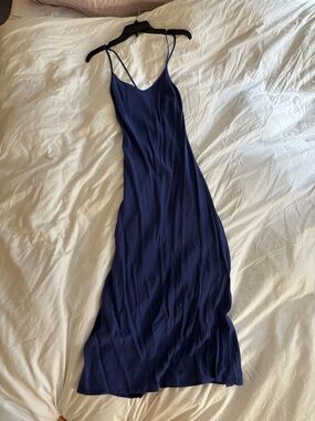 NWT Pipe and Row pheobe midi dress royal blue size S